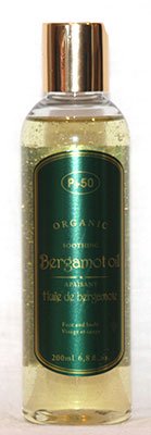 Organic Bergamot Calabrian Oil - Beard Oil, Massage Oil, Skin & Hair Care - 200ml | Fragrance-Free | For Men's Grooming, Relaxation & Hydration | By P+50