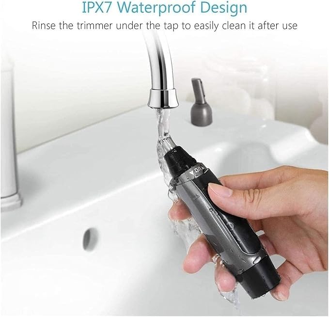 Electric Nose & Ear Hair Trimmer for Men and Women - Painless Waterproof Hair Clipper for Grooming | Perfect for Travel, Home & Salon Use
