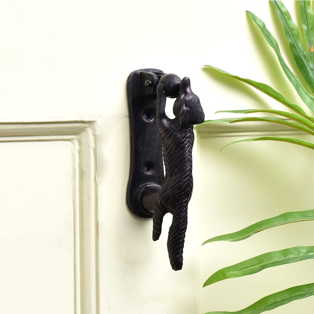 Indian Shelf Fox Door Knocker - Handcrafted Bronze Entry Door Knocker with Multicolor Brass Finish - 5.08cm Home Decor Accessory for Main Door Decoration - Perfect for Traditional, Rustic, and Boho Style Home Entrances