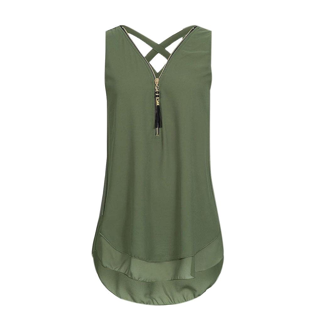 GUOBIOZIY Women's Cute Printed Sleeveless V-Neck Tank Tops - Athletic Workout Shirts for Running, Yoga & Casual Wear