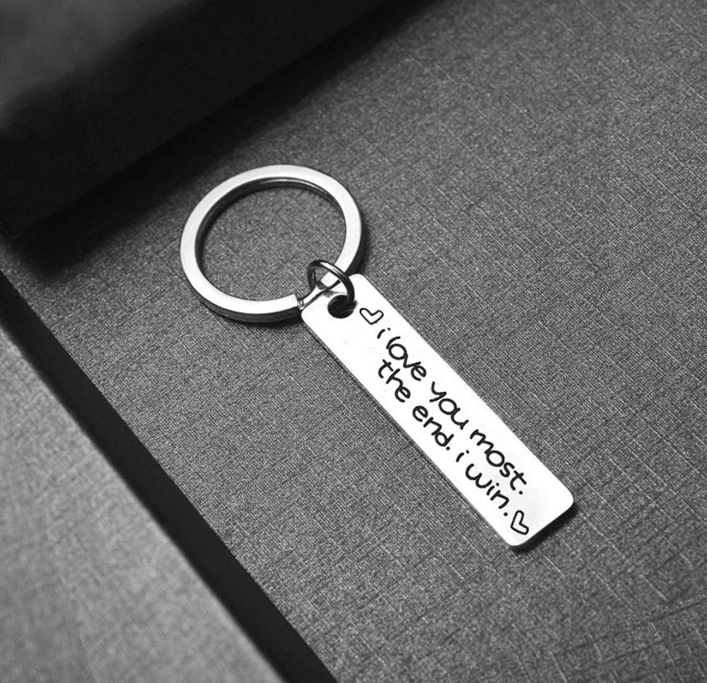 Personalized Couple Keychain Set - Romantic Anniversary, Birthday & Wedding Gifts for Him and Her | Perfect for Couples, Wifey & Hubby | Thoughtful Present for Valentine's Day, Anniversaries & Special Occasions