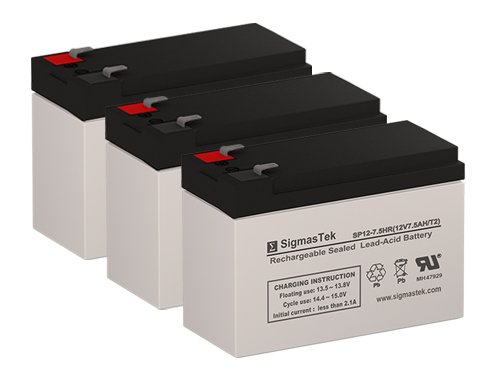 Upsonic 1000 UPS Replacement Batteries - Set of 3 | Compatible with Most UPS Systems | Backup Power for Home & Office Electronics During Outages