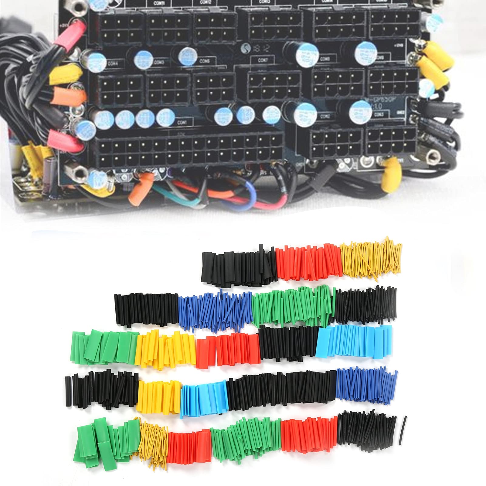 1060Pcs Heat Shrink Tubing Kit - Colorful Shrinkable Wire Sleeves for Cable Protection (Electrical Insulation, DIY Projects, Automotive Wiring)