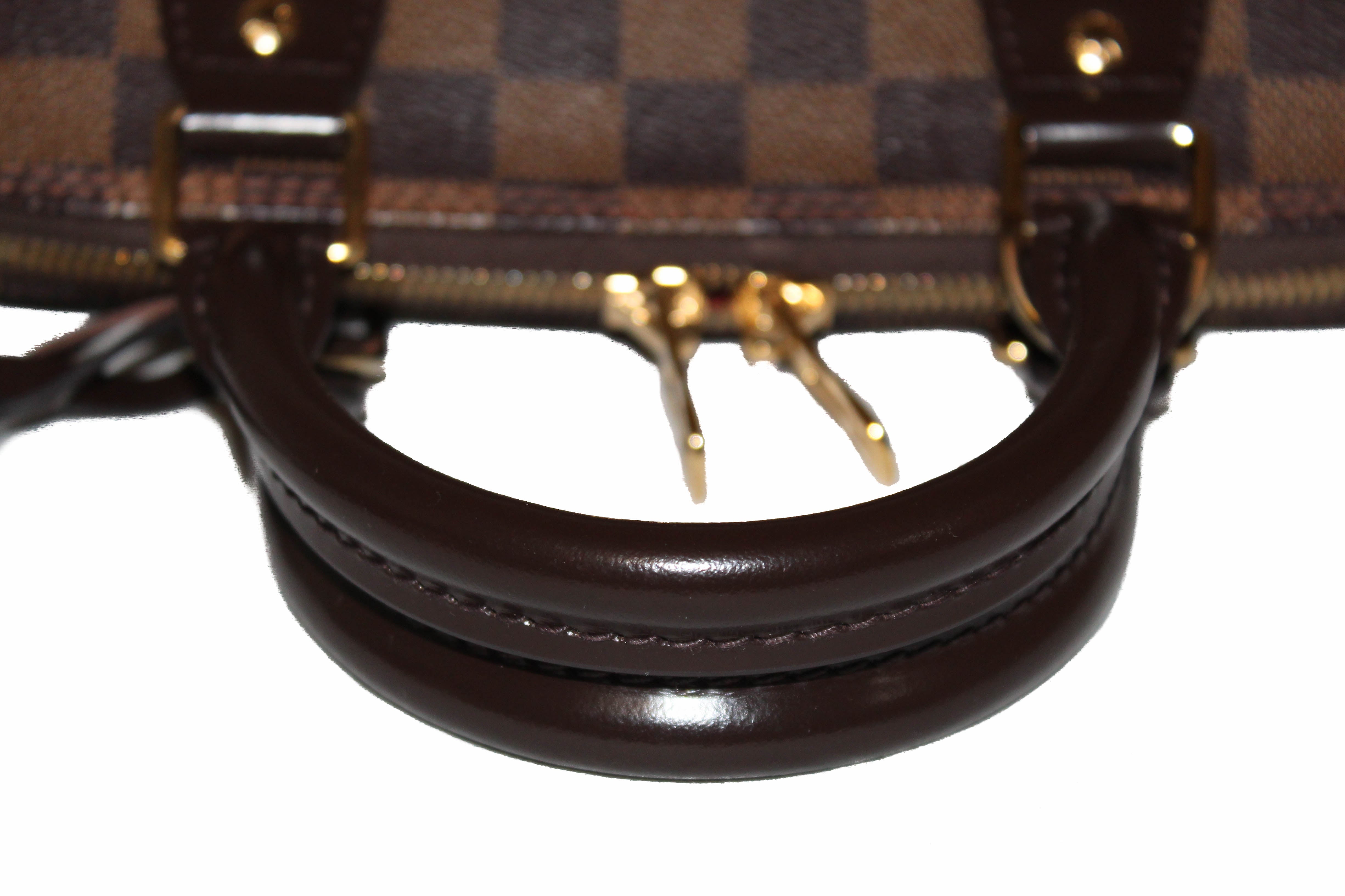 Authentic Louis Vuitton Damier Ebene Canvas Alma PM Handbag - Luxury Designer Tote for Women, Perfect for Work, Travel & Everyday Use