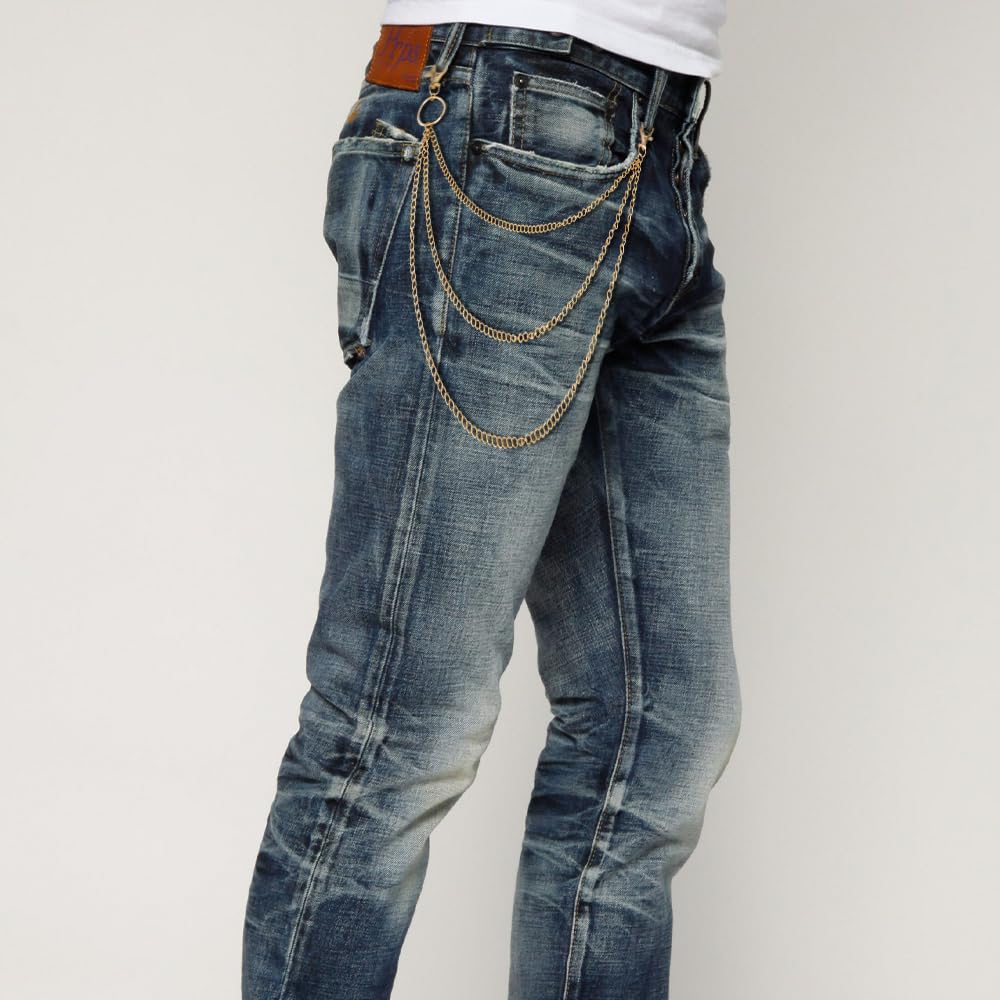 3-Piece Stylish Jeans Chains for Men & Women - Trendy Wallet & Pants Accessories - Perfect for Casual Outfits, Hip-Hop Fashion & Streetwear Looks