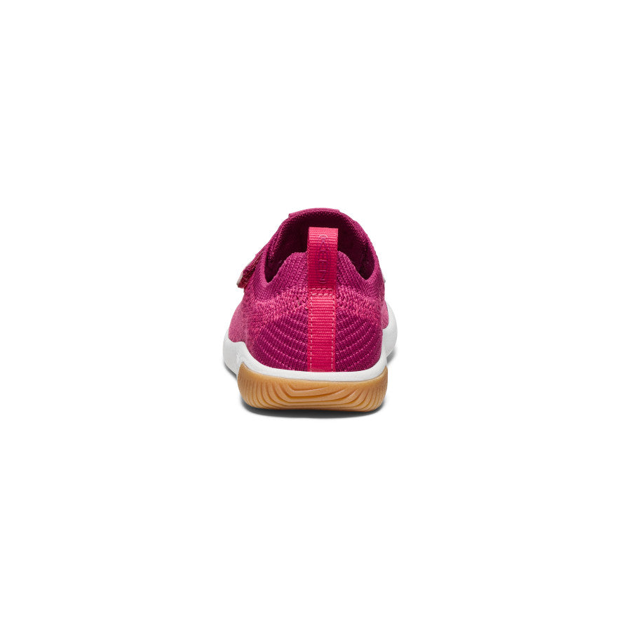 KNX Knit Double Strap Shoes for Toddlers & Little Kids | Beaujolais/Raspberry Color | Comfortable Walking & Playtime Footwear