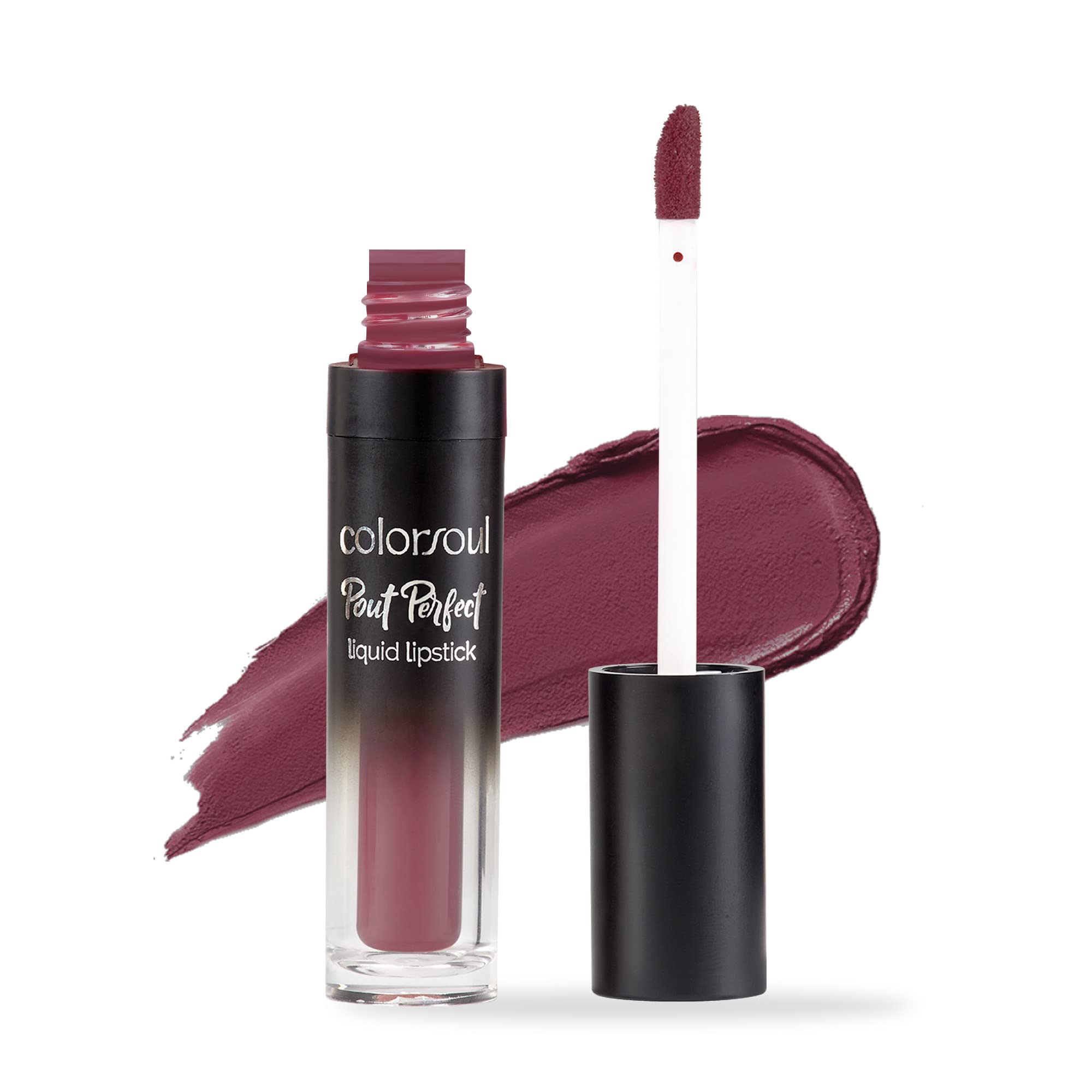Colorsoul Pout Perfect Matte Liquid Lipstick - Rosewood (15ml) | Long-Lasting, Smudge-Proof, Vegan & Cruelty-Free | Perfect for Everyday Wear, Date Night & Special Occasions