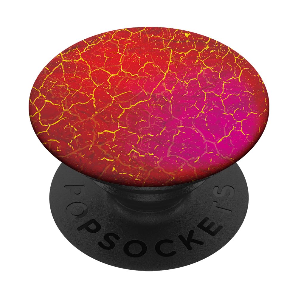Red Sun Planet Mars Red & Yellow Gold PopSockets Standard PopGrip - Phone Grip & Stand for iPhone, Samsung, Smartphones - Perfect for Gaming, Selfies, and Everyday Use