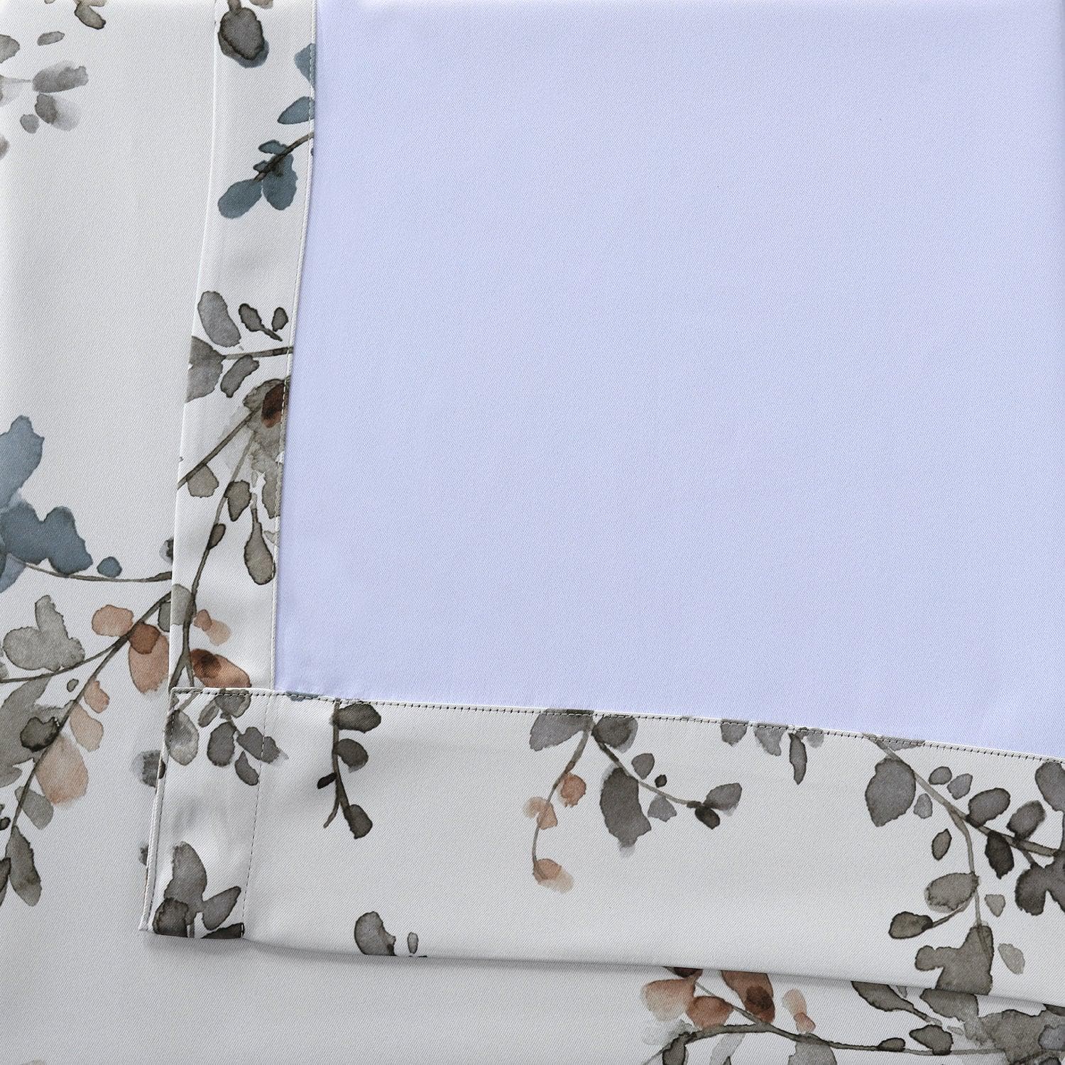 Vintage Floral Blackout Curtains for Bedroom - Handmade Elm Wood Design - Perfect for Nursery, Living Room & Home Decor
