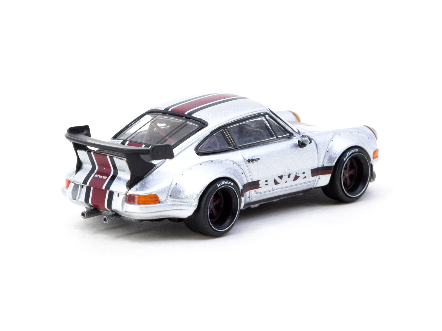 Tarmac Works 1/64 RWB Backdate Silver Diecast Model Car - Stance Garage 2025 Special Edition Collectible Toy for Adults | Perfect for Display, Racing Collection & Car Enthusiast Gifts