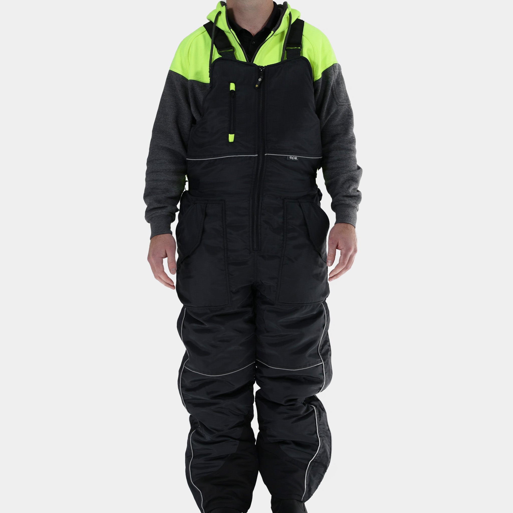 Reflex Pro Bib Overalls - Durable Work Overalls for Men & Women - Heavy Duty Denim Coveralls for Farming, Construction & Outdoor Work - Comfortable & Functional Workwear