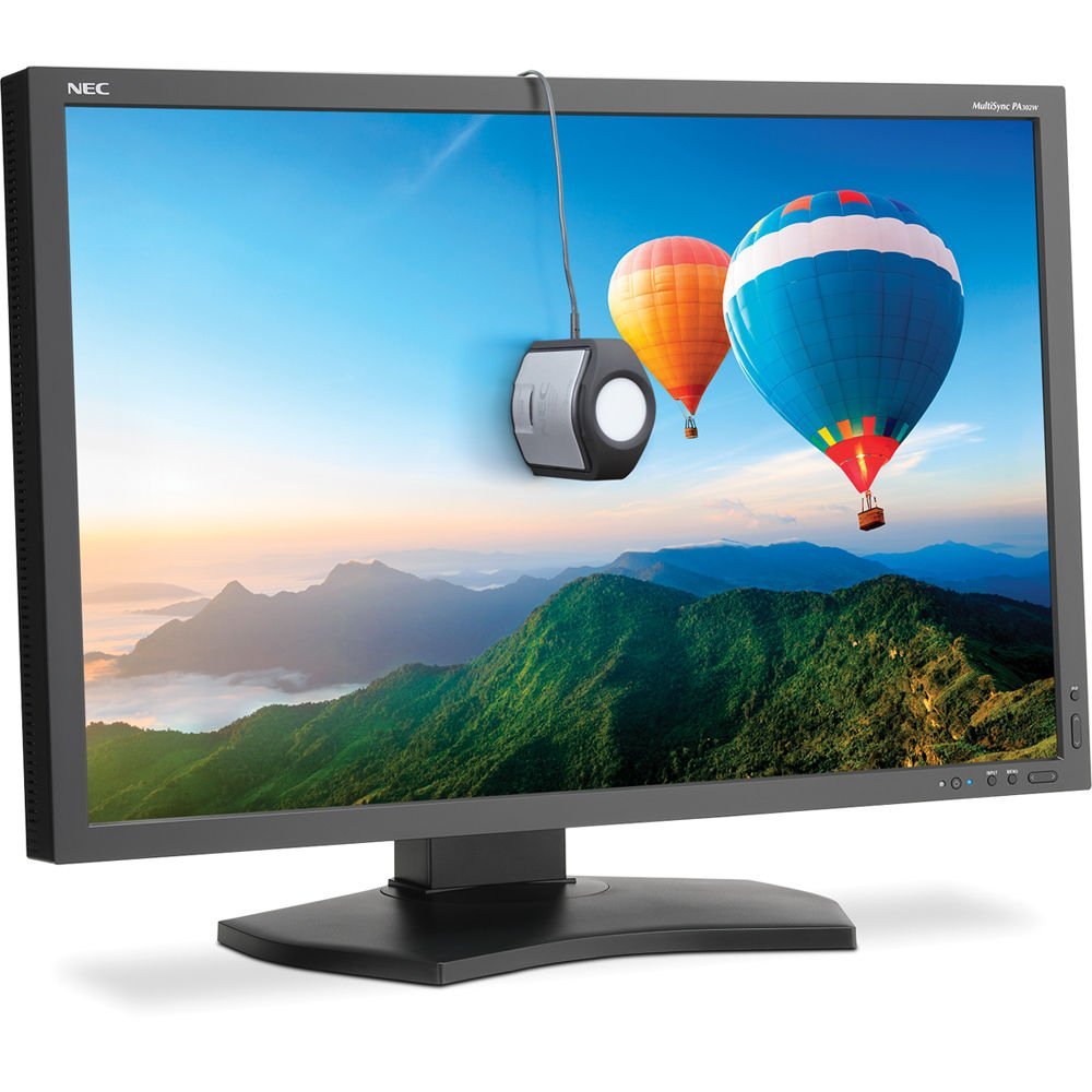 NEC PA302W-BK 30-Inch Professional LED Monitor - 4K UHD, Wide Color Gamut, Adobe RGB 99% - Ideal for Graphic Design, Photo Editing & Video Production