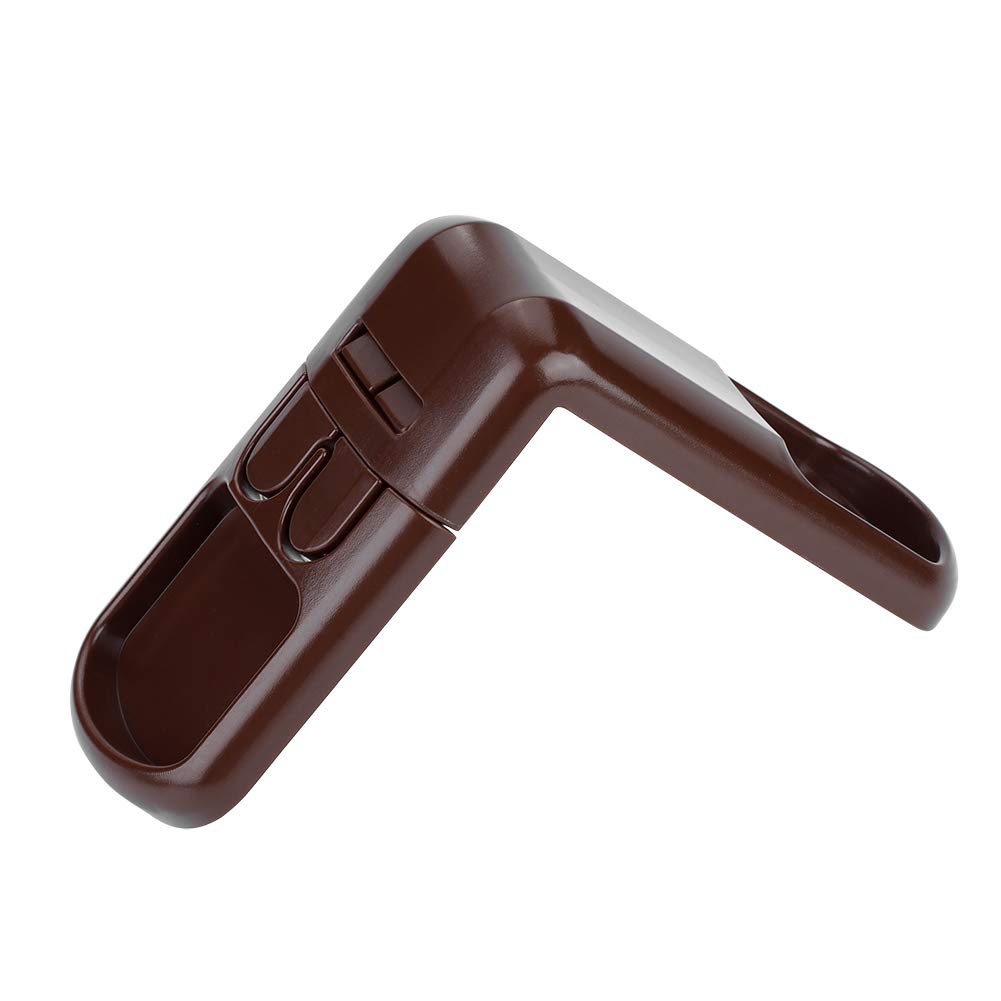 Meiyya Baby Safety Cabinet Locks (3 Colors, Eco-Friendly) - Child Proof Drawer & Cupboard Latches for Kitchen, Bathroom & Nursery - Brown