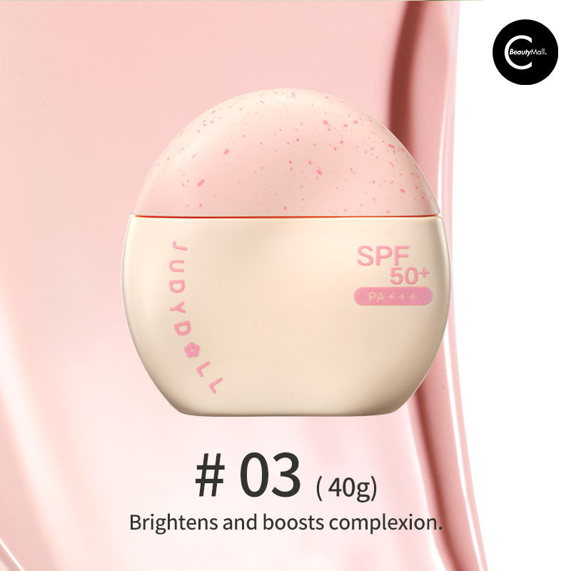 Judydoll SPF 50 Sunscreen & Primer Cream - Lightweight Daily Face Moisturizer with Broad Spectrum Protection for Makeup Base & Outdoor Activities