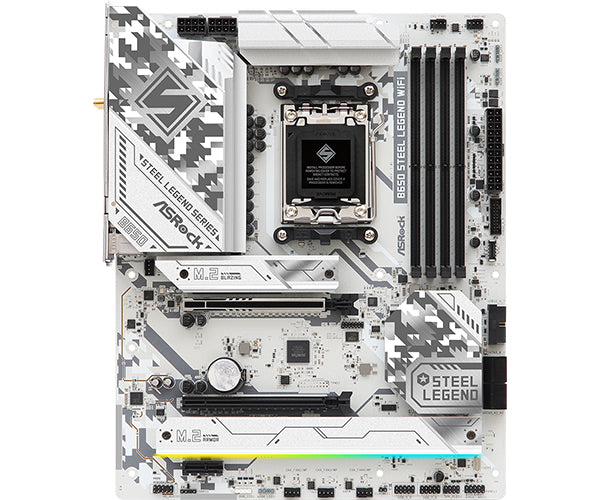 ASRock B650 Steel Legend WiFi AMD B650 Socket AM5 ATX Motherboard - High Performance Gaming & Content Creation PC Build for Ryzen 7000 Series Processors