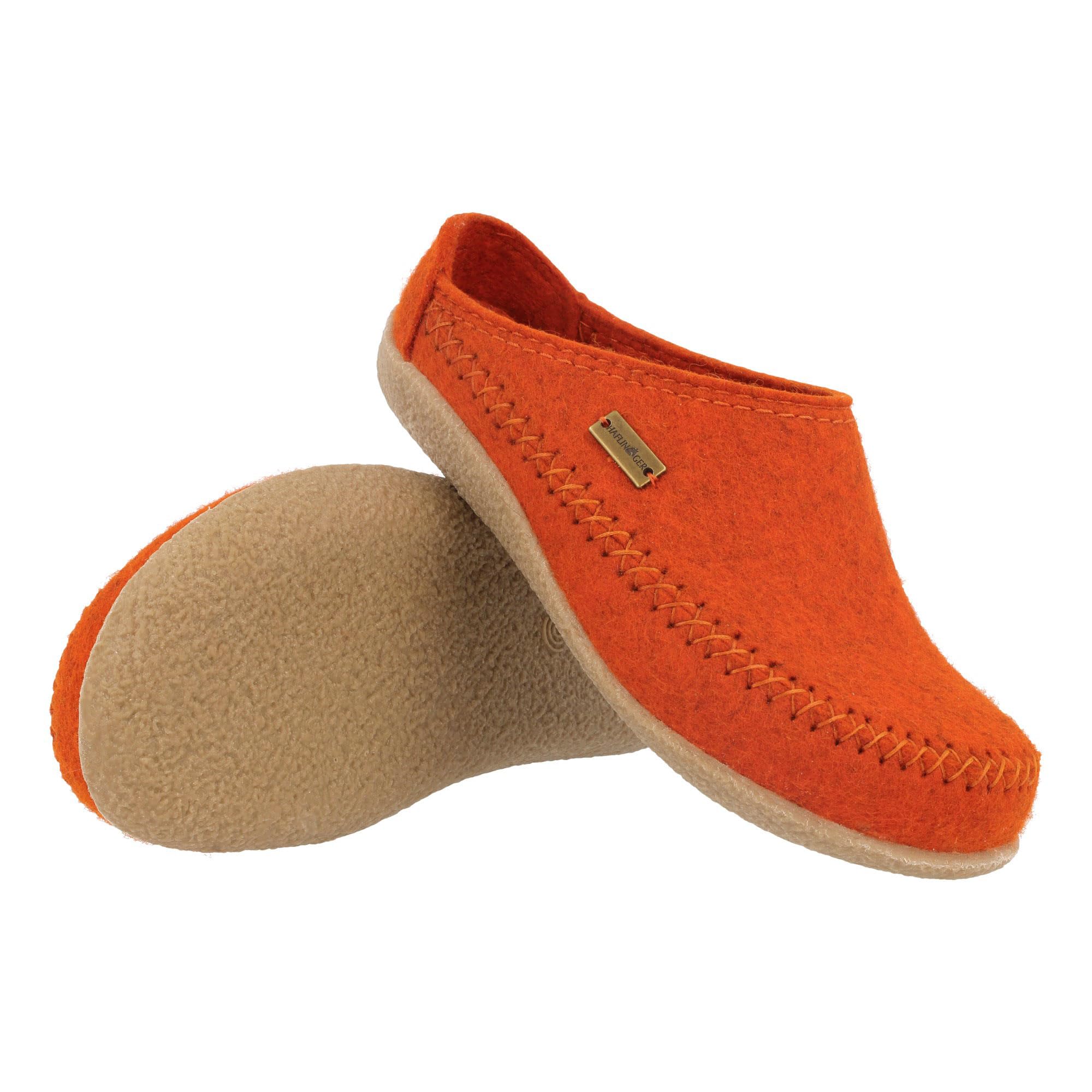 HAFLINGER Unisex Fletcher Credo Clog Slippers - Comfortable Wool House Shoes for Men & Women - Perfect for Indoor Relaxation, Spa Days & Cozy Home Wear