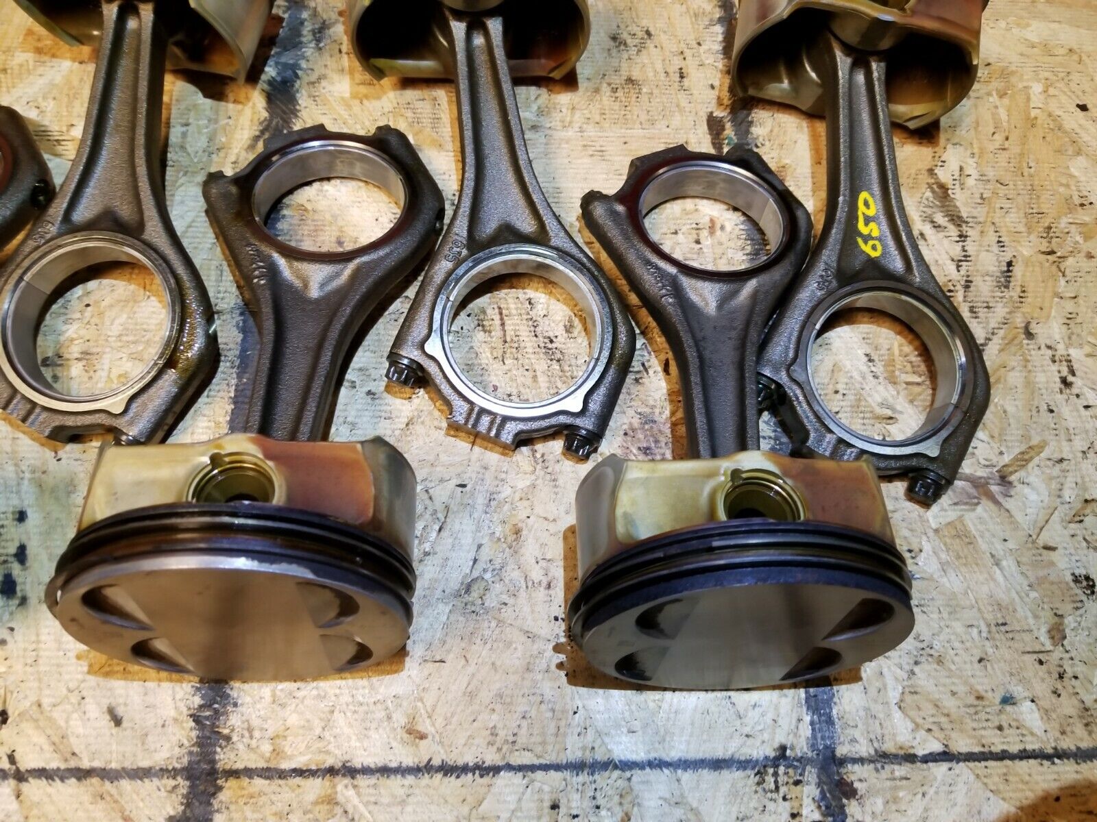 2006-2010 BMW 650i OEM Piston & Connecting Rod Set (8pcs) - Standard Size N62T 4.8L Engine Replacement Parts for Performance Upgrade & Engine Rebuild
