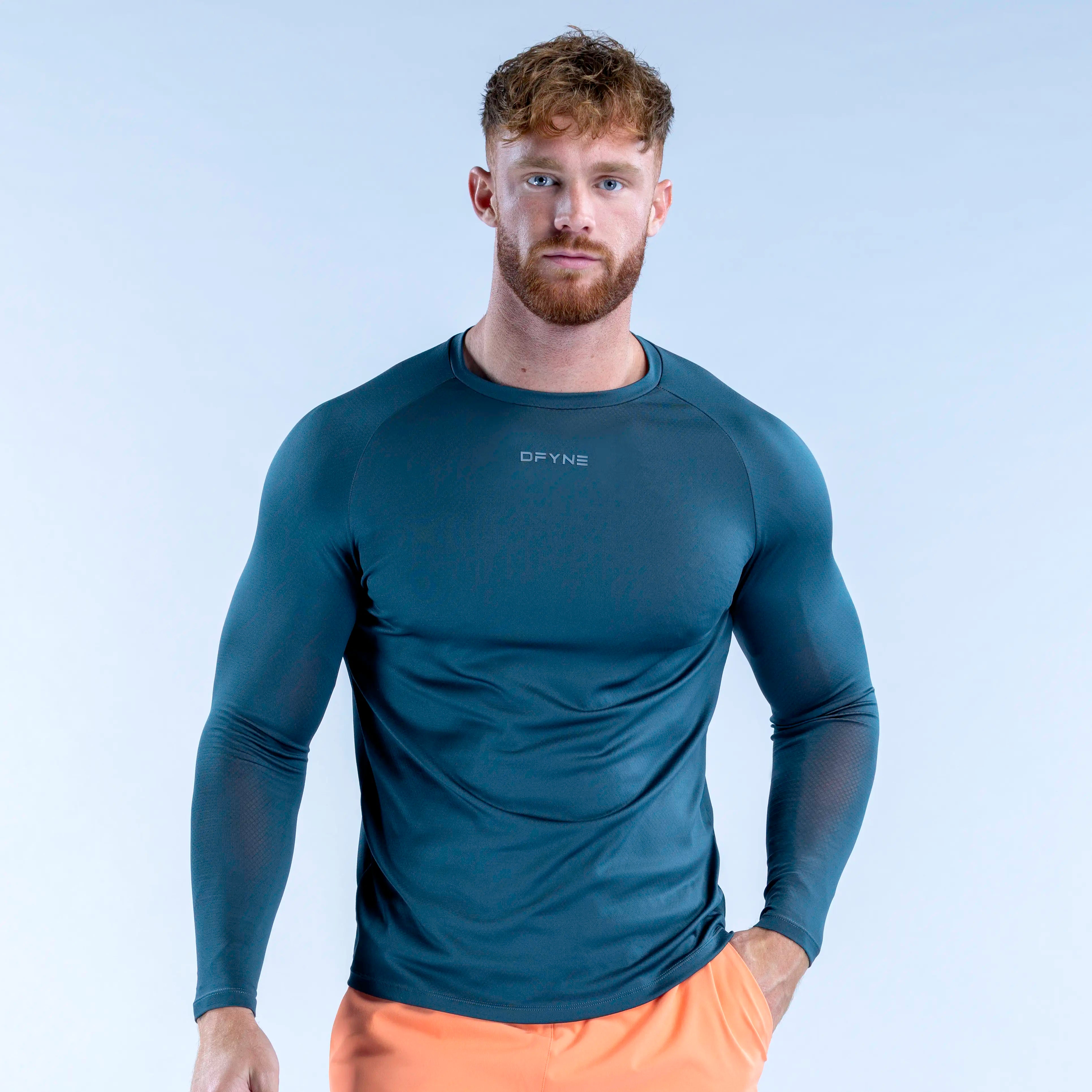 Unbound Long Sleeve Workout Shirt for Men & Women - Moisture Wicking Gym Tee for Running, Yoga & Fitness Training