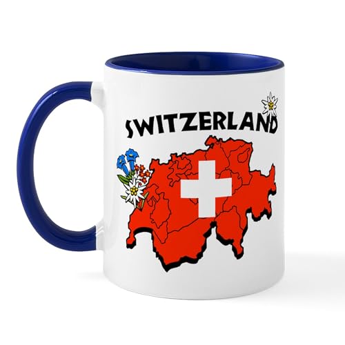 White/Navy Inside - Switzerland Mug