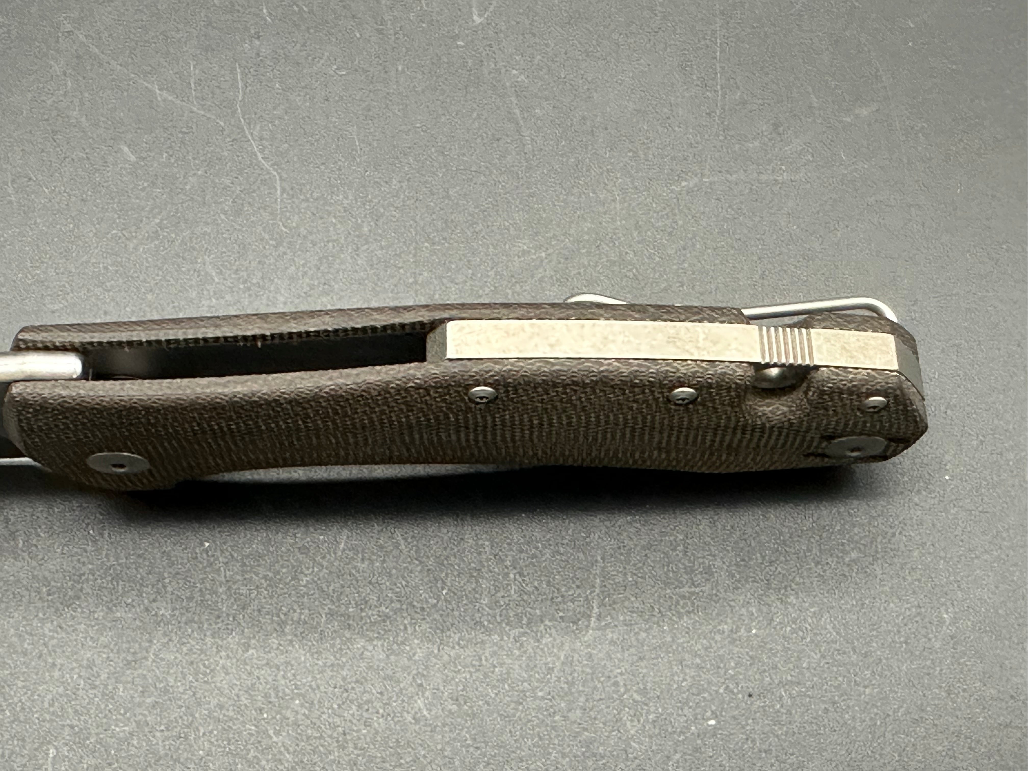 Giant Mouse Ace Grand Folding Knife - Tan Micarta Handle, EDC Pocket Knife for Outdoor Camping, Hiking & Everyday Carry