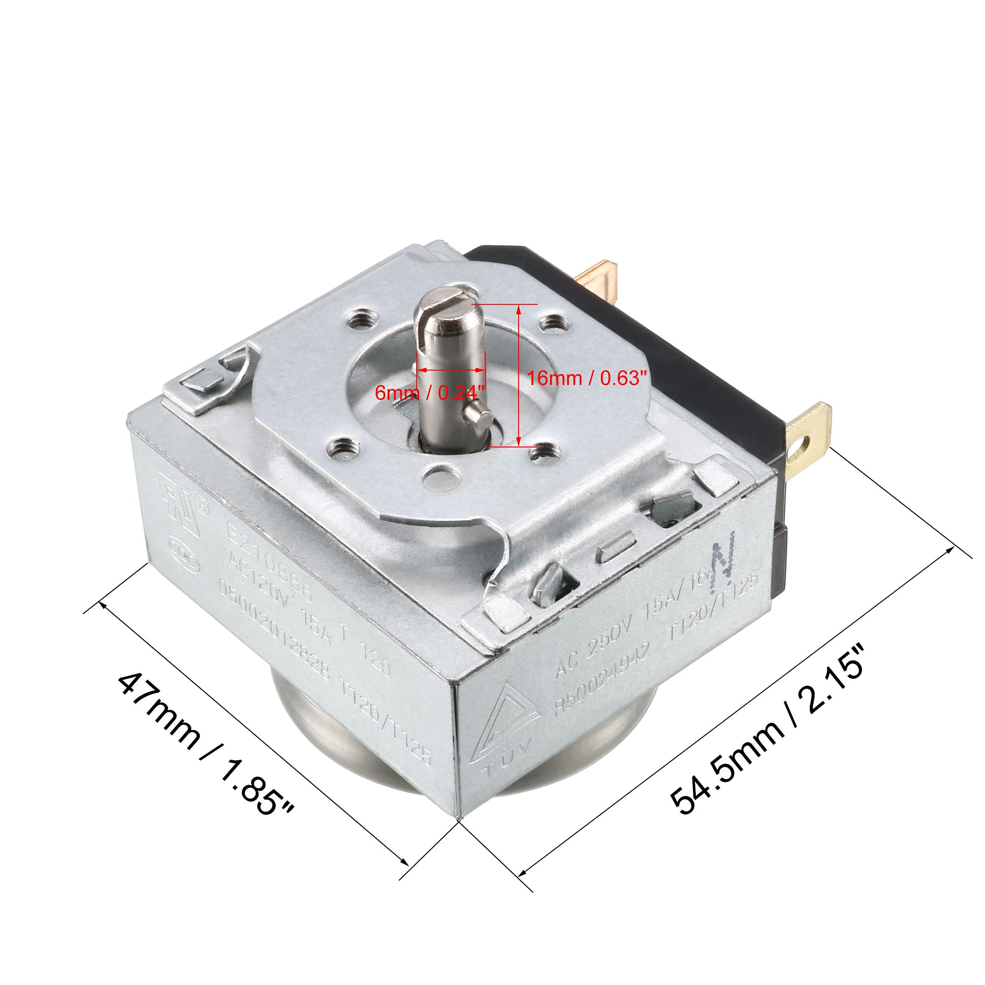 uxcell 30M Timer Switch Replacement for Microwave Oven - 30 Minute Round Shaft Controller for Electronic Cookers | Perfect for Kitchen Appliances & Cooking Time Management