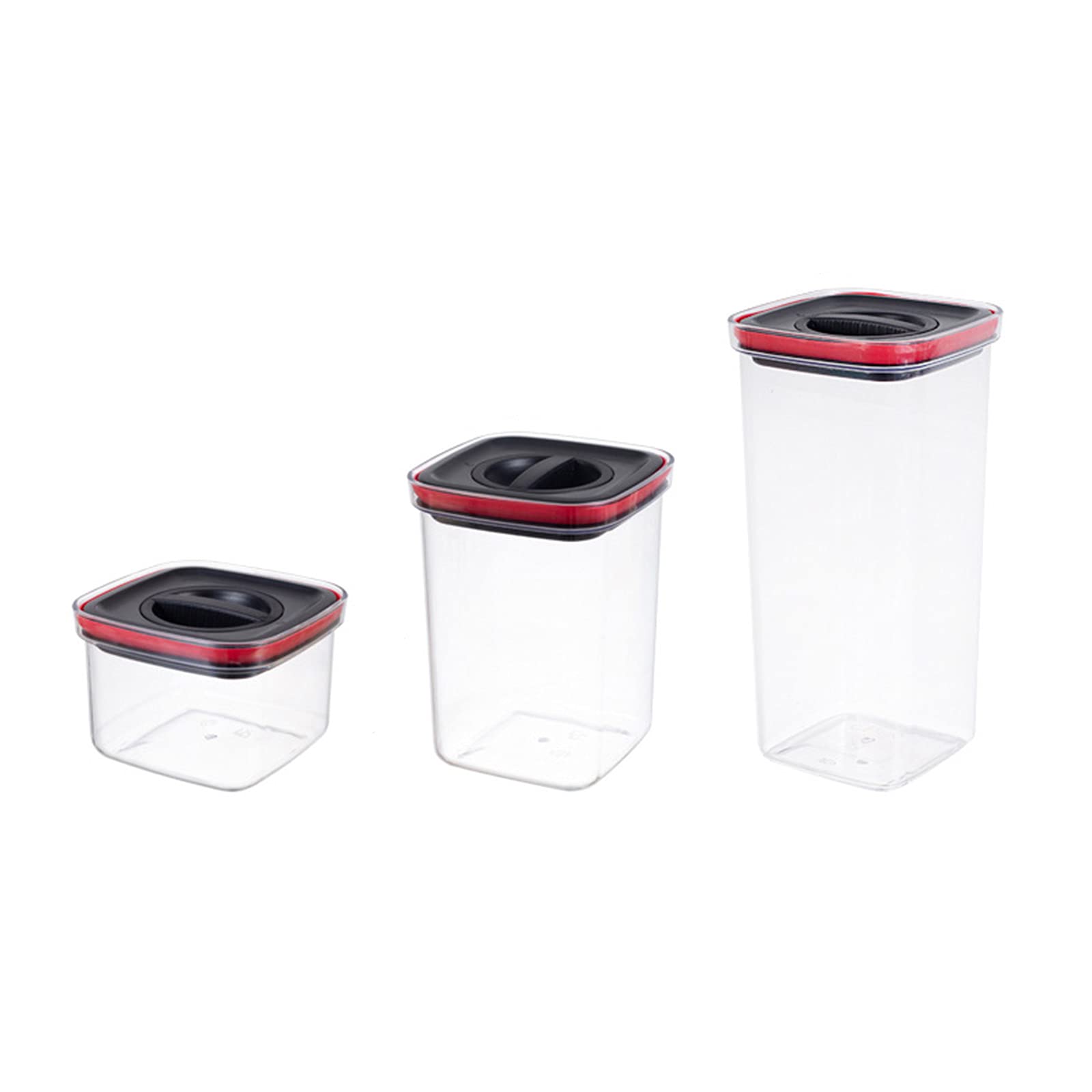 Airtight Food Storage Container Set - BPA Free Plastic Clear Sealed Cereal Dispensers with Easy Lock Lids for Dried Food, Pasta, Flour, Sugar | Perfect for Kitchen Pantry Organization & Bulk Food Storage