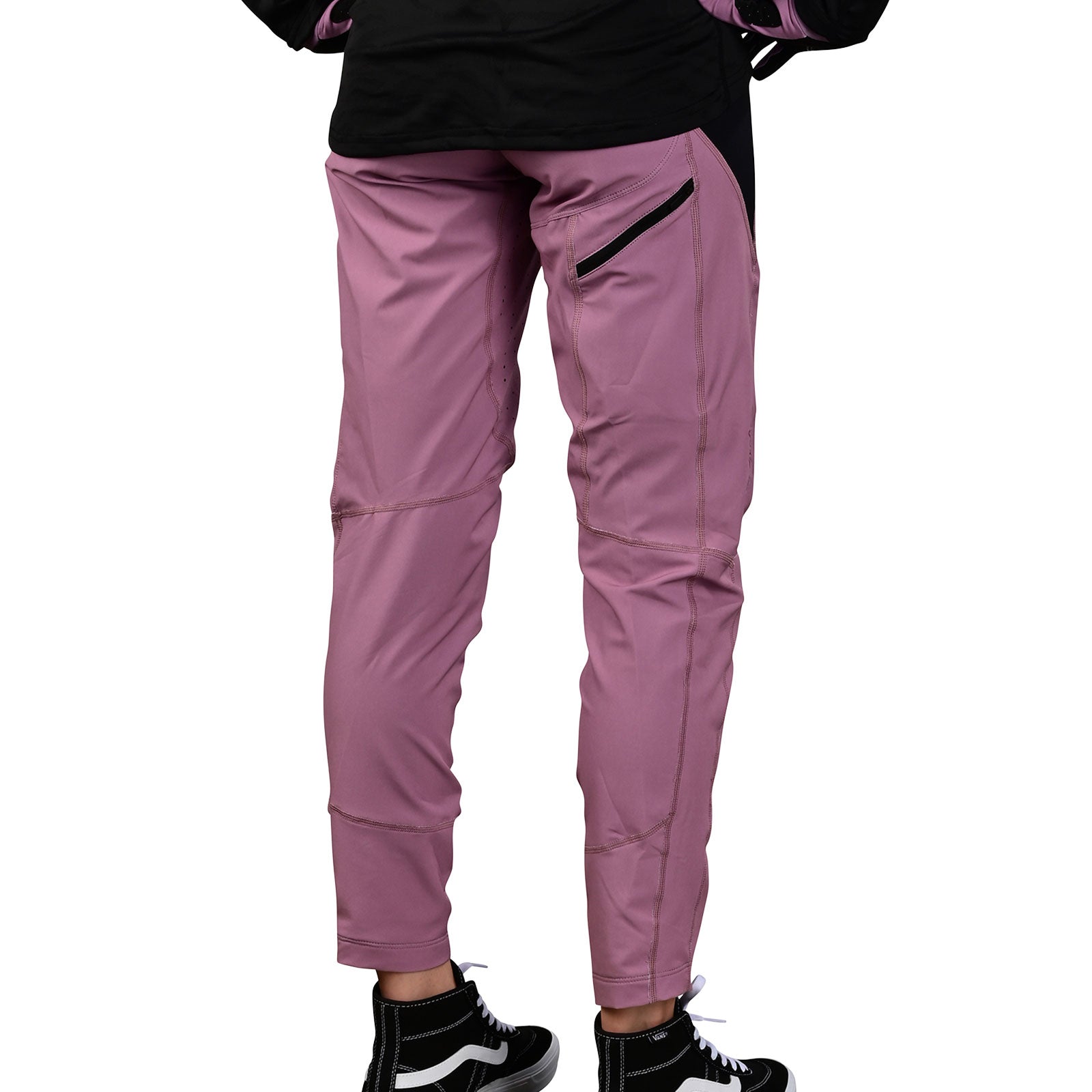 Luxury Women's Solid Rosewood Pants - Elegant High-Waisted Trousers for Office, Business & Casual Wear