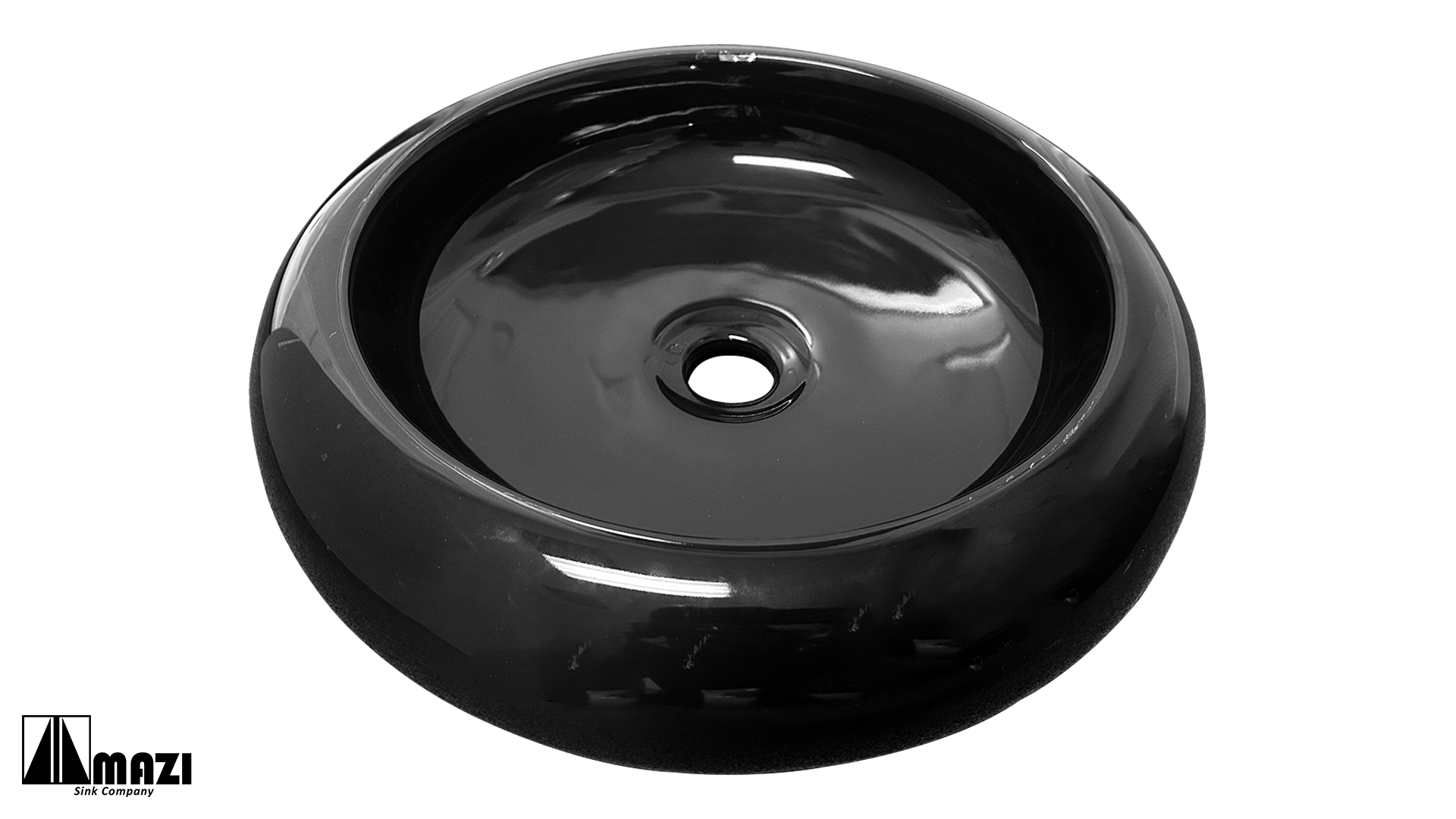 Ceramic Vessel Bathroom Sink - Modern Round Above Counter Basin for Vanity (Model 6036) | Perfect for Powder Rooms, Master Baths & Guest Bathrooms