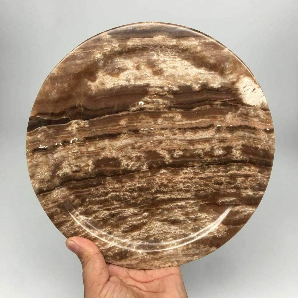 4-Piece Set Handmade Moroccan Onyx Plates - 8.5
