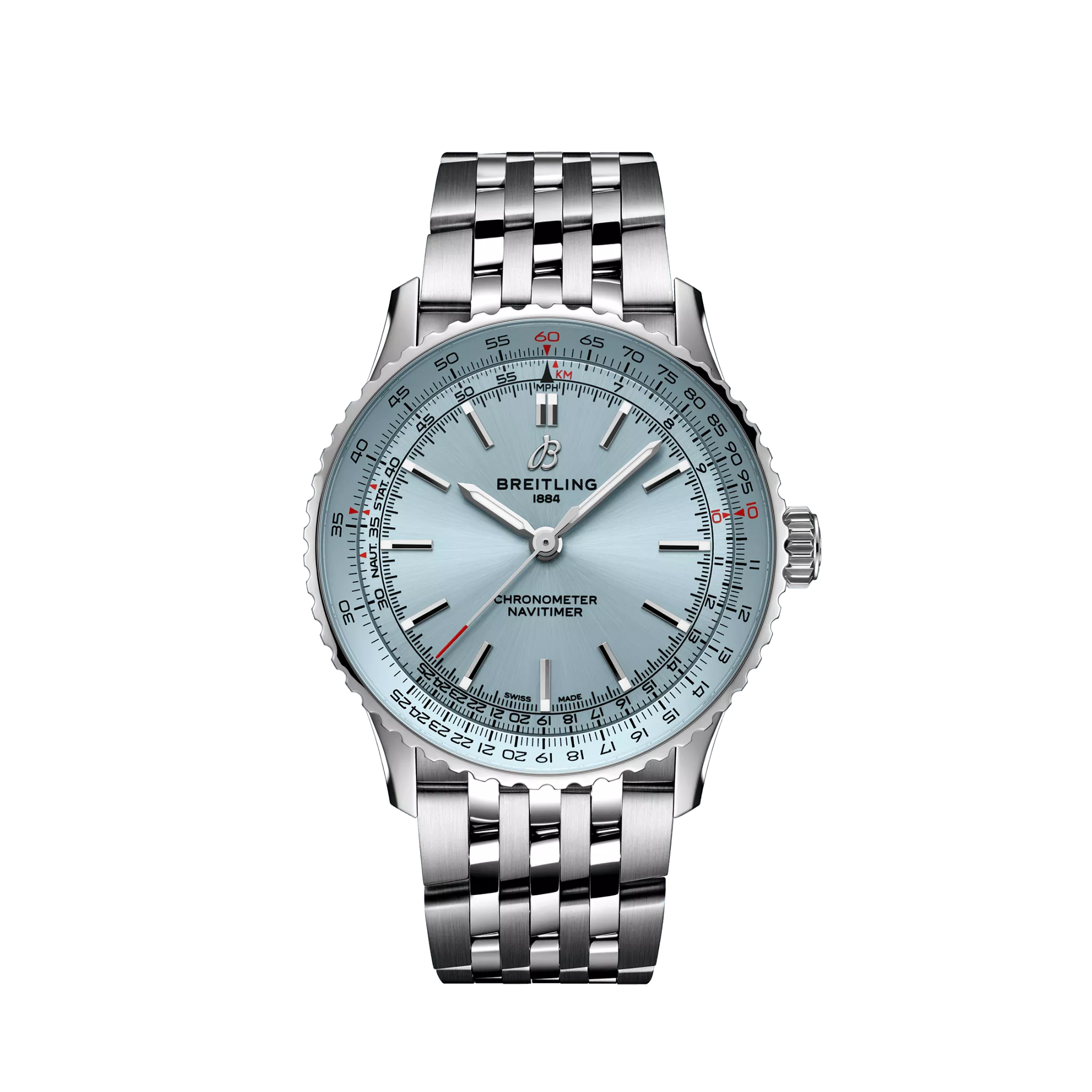 Breitling Navitimer Automatic 41mm Stainless Steel Men's Luxury Chronograph Watch for Aviation & Business Professionals