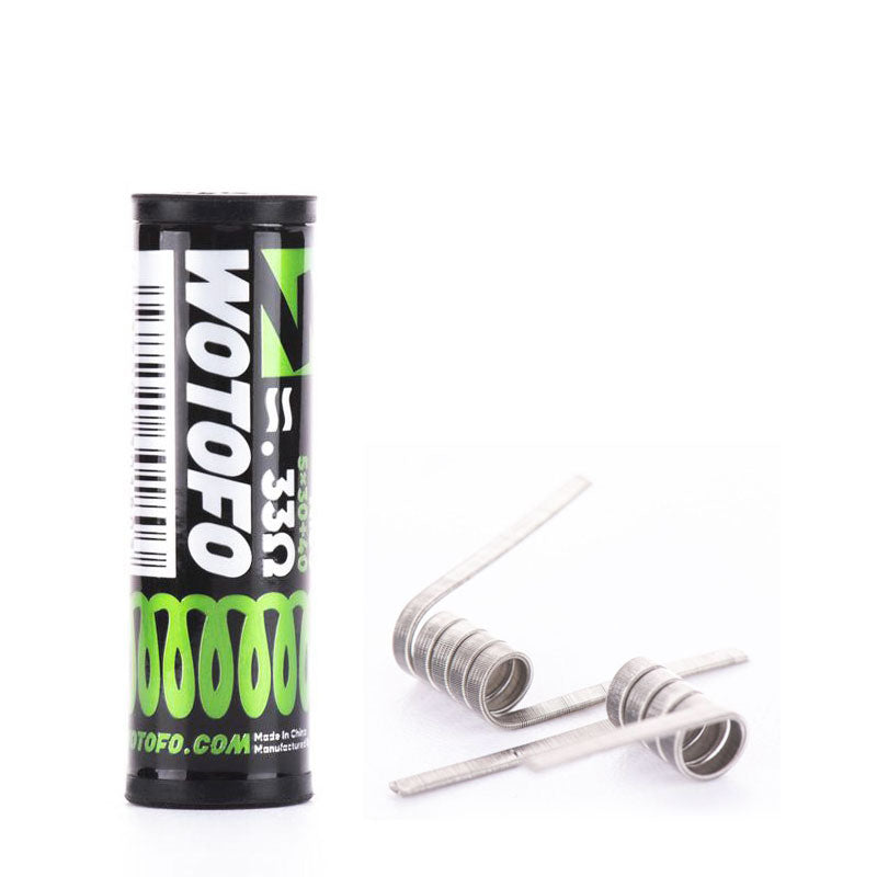 Wotofo Fused Clapton Prebuilt Coils (10 Pack) - High Performance Vape Coils for RDA RTA Tanks - Perfect for Cloud Chasing & Flavor Enhancement