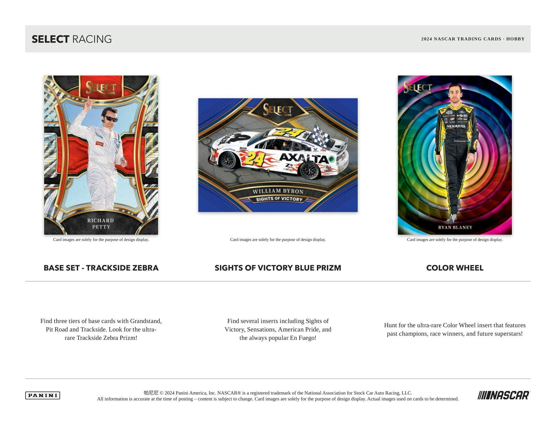 2024 Panini Select Racing Hobby Box - Premium NASCAR Trading Cards Collection for Collectors & Enthusiasts - Perfect for Racing Fans, Sports Memorabilia Displays & Investment Collectibles