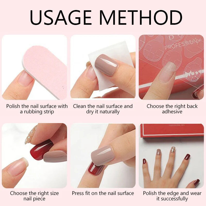 Cute Handmade Press On Nails - Cinnamon Roll Design Fake Nails for Women, Long Lasting Glue On Nails with Nail Art - Perfect for Parties, Weddings & Daily Wear