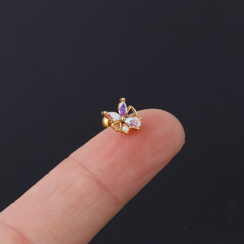 20G Anime Stud Earrings - Cute Unicorn Cartoon Piercing Jewelry for Women & Girls | Perfect for Cosplay, Gifts & Daily Wear | HSPJ308