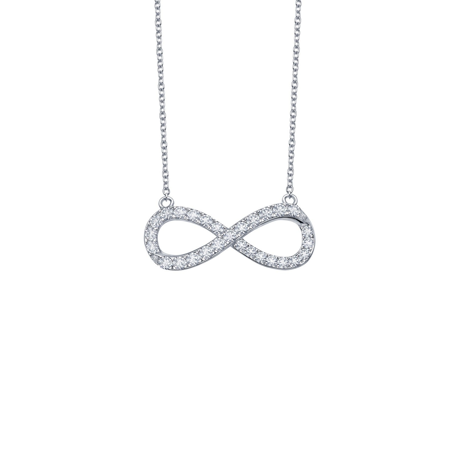 0.33 CTW Infinity Symbol Necklace for Women - Sterling Silver Dainty Pendant Jewelry Gift for Her - Perfect for Anniversaries, Birthdays & Everyday Wear
