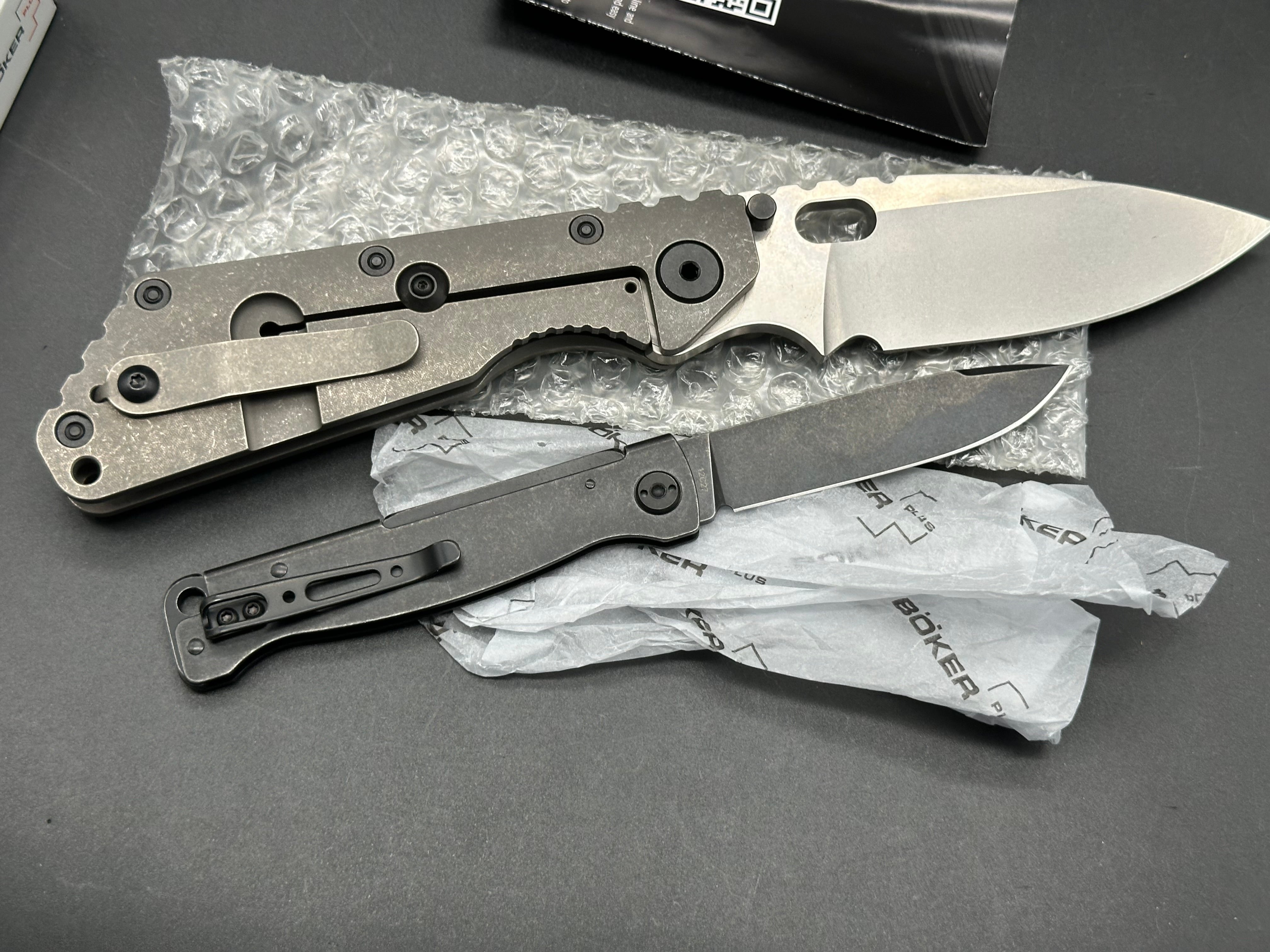 Eafengrow EF225 & Boker Atlas Folding Knife Combo - Premium Outdoor Camping, Hunting, and EDC Pocket Knives Set for Survival and Everyday Carry