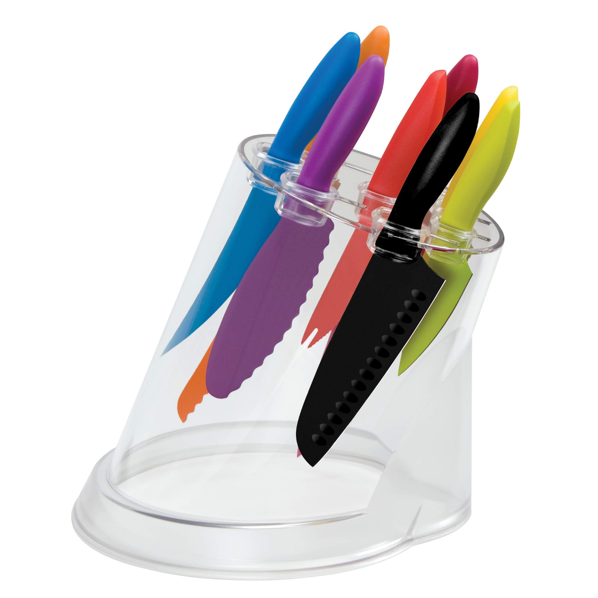 Kai PRO Pure Komachi 2 9-Piece Knife Block Set - 8” Chef Knife, 3.5” Paring Knife, 6” Utility Knife & More - Premium Hand-Sharpened Japanese Kitchen Knives for Cooking, Slicing & Food Prep