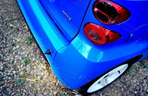 2 Pack Black Bumper Protector Spikes for Smart Car - Front & Rear Guard for Enhanced Protection | Perfect for Parking, City Driving & Vehicle Safety