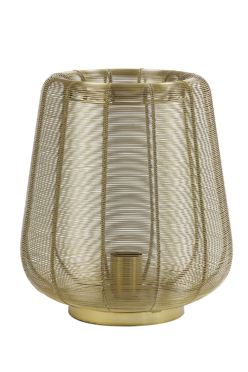 Adeta Modern Table Lamp - Matt Black & Gold Finish for Bedroom, Living Room, or Office Decor