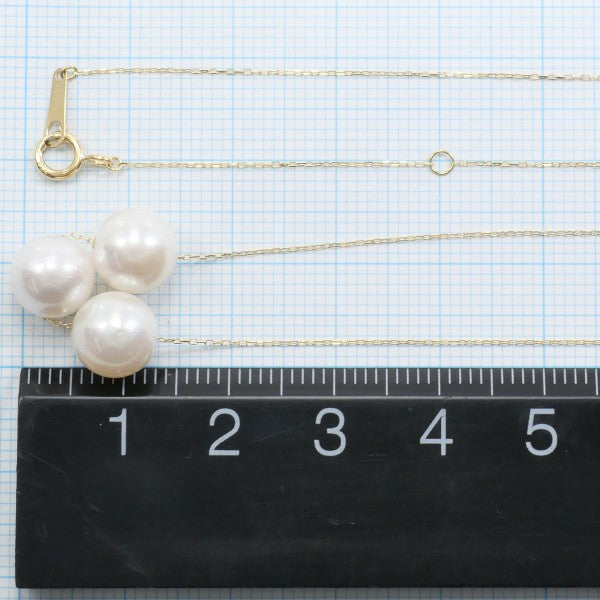 18K Yellow Gold Pearl Necklace for Women - Elegant Bridal Jewelry, Wedding Gift & Anniversary Present - Perfect for Formal Events, Date Nights and Special Occasions