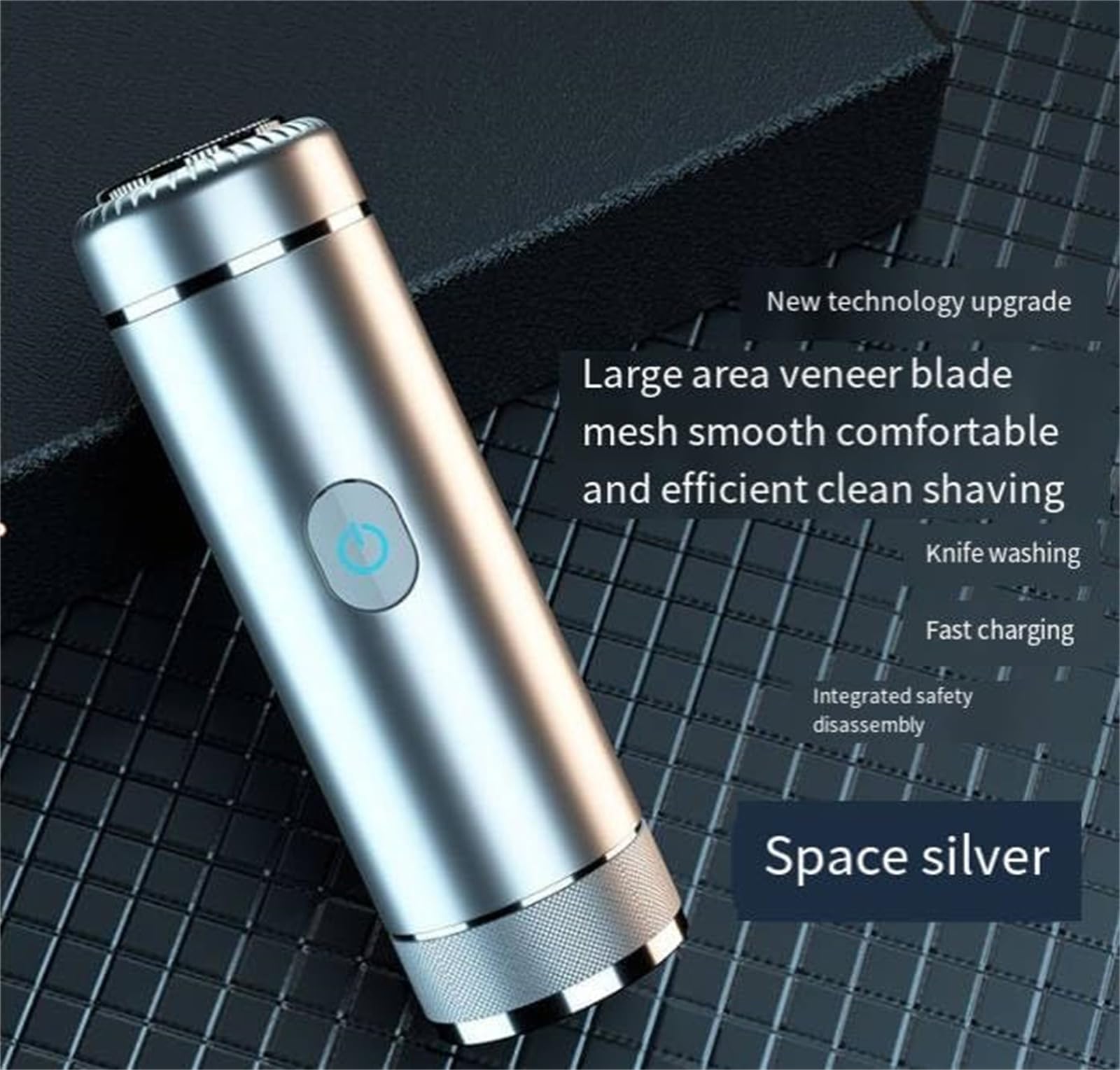 **Aweshave 2.0 Premium Body Trimmer for Men - Waterproof Electric Razor with Replaceable Ceramic Blades - Smooth Shaving for Balls, Chest & Body - Perfect for Travel, Gym & Daily Grooming (Black)**