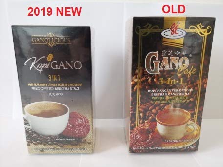 Gano Excel 20-Pack Ganoderma 3-in-1 Coffee - Premium Reishi Mushroom Coffee Blend for Energy & Immunity Boost - Perfect for Morning Routine, Office Work & Wellness Lifestyle