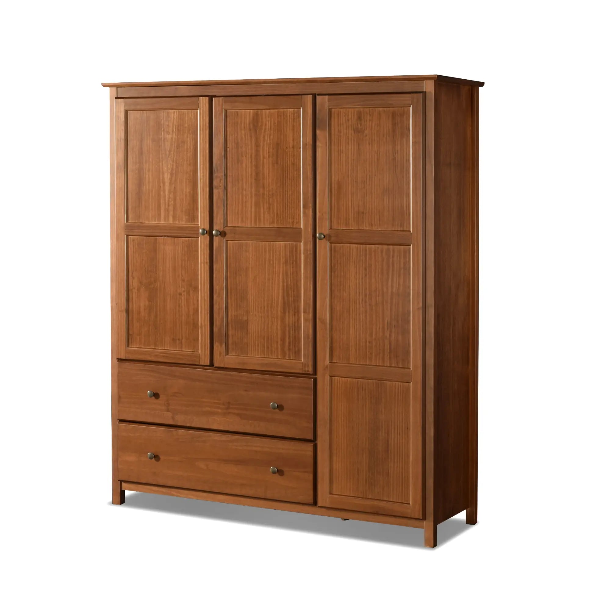 3-Door Shaker Style Wardrobe Closet - Modern Storage for Bedroom, Living Room & Office Organization