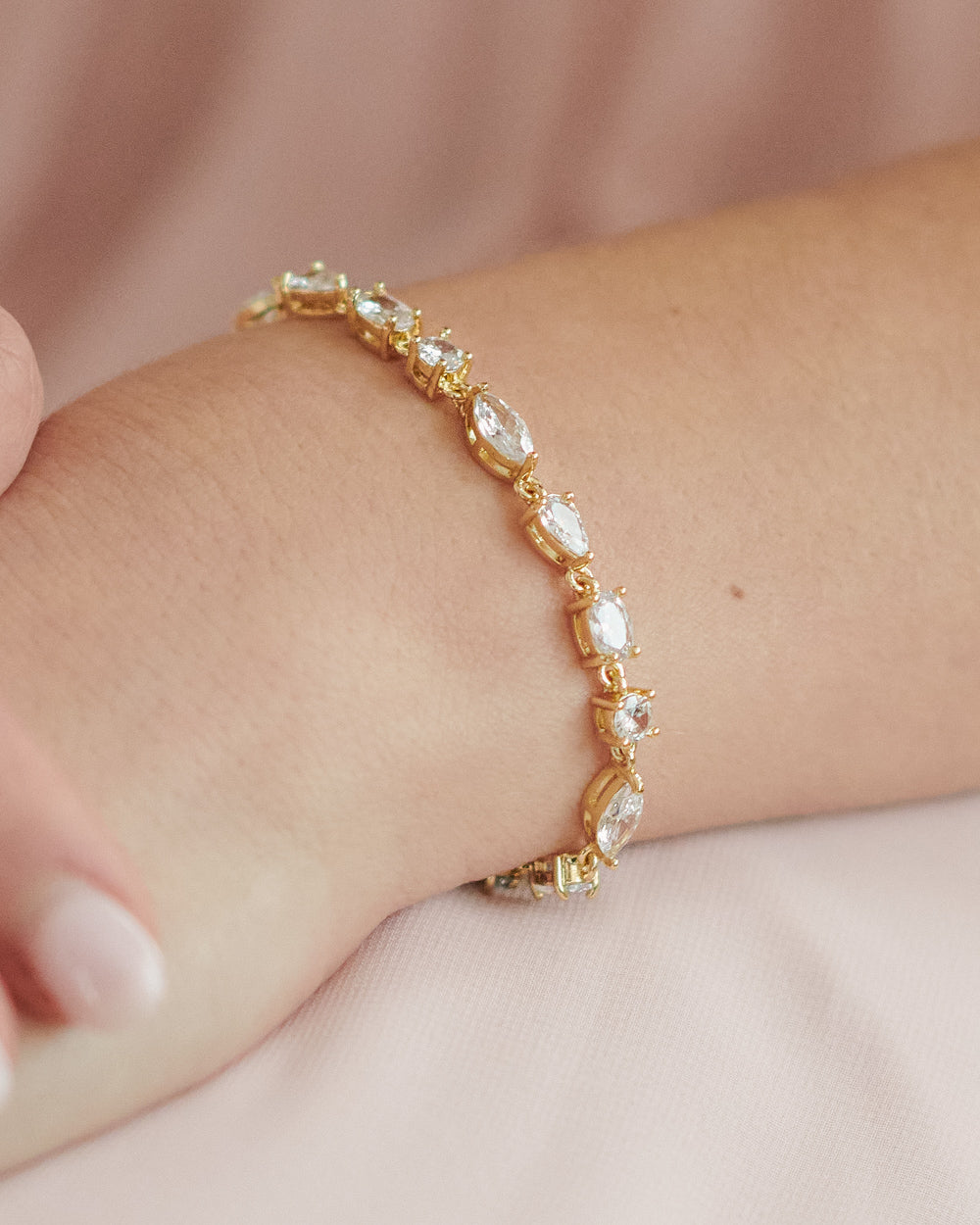Brie CZ Bracelet for Women - Elegant Cubic Zirconia Crystal Bracelet | Perfect for Parties, Weddings & Everyday Wear