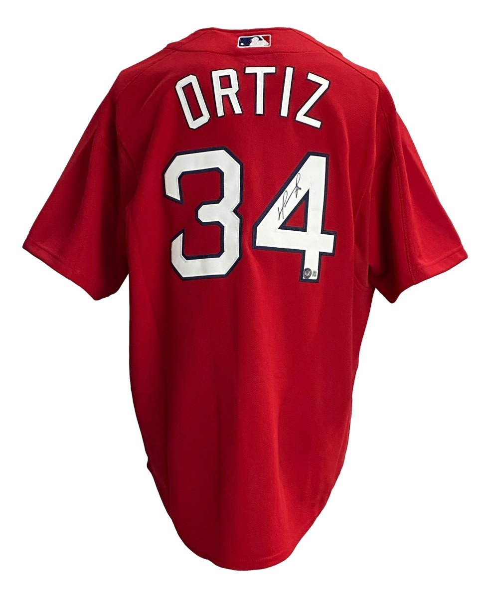 David Ortiz Autographed Boston Red Sox Jersey - Mitchell & Ness Cooperstown Collection - Authentic BAS ITP Certified - Perfect for Baseball Memorabilia Collectors and Red Sox Fans Display
