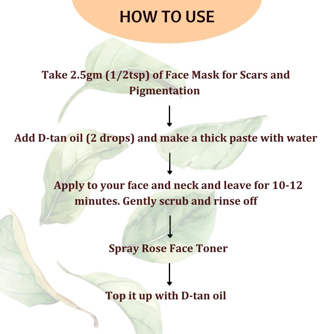 Orbelle Brightening Face Mask with Ashwagandha, Rice Powder & Tea Tree Extract - Reduces Scars & Pigmentation for Glowing Skin - Perfect for Acne-Prone & Sensitive Skin Care Routine