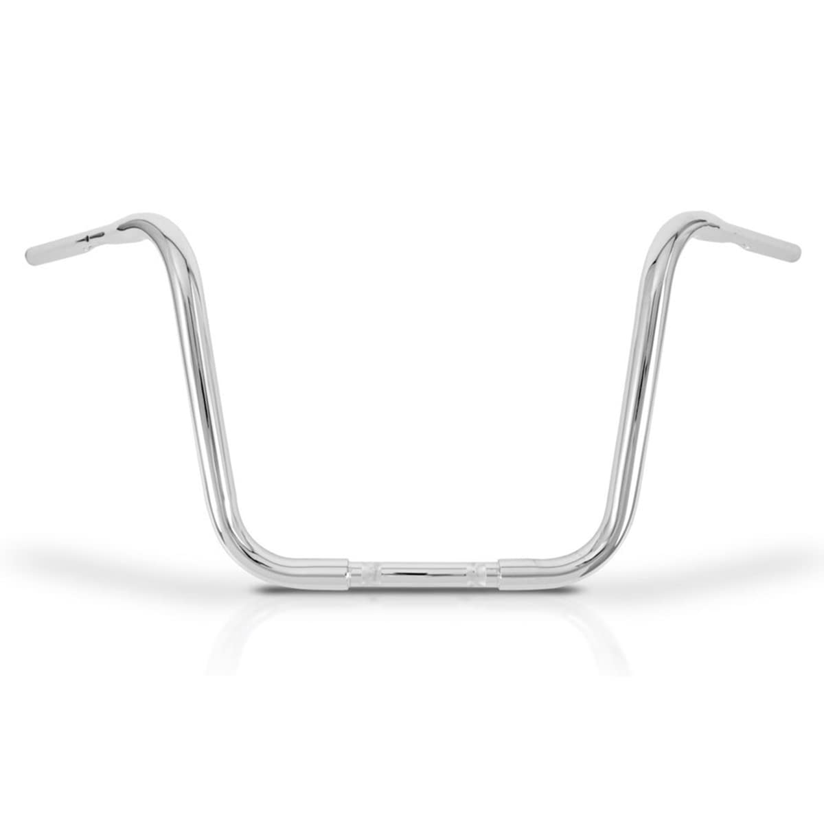 Burly Brand Gorilla Ape Hanger Handlebar - 14 Inch Height Chrome Motorcycle Handlebars for Harley Davidson & Cruisers - Comfortable Riding Position for Long Distance & Custom Bike Builds (B28-336T)