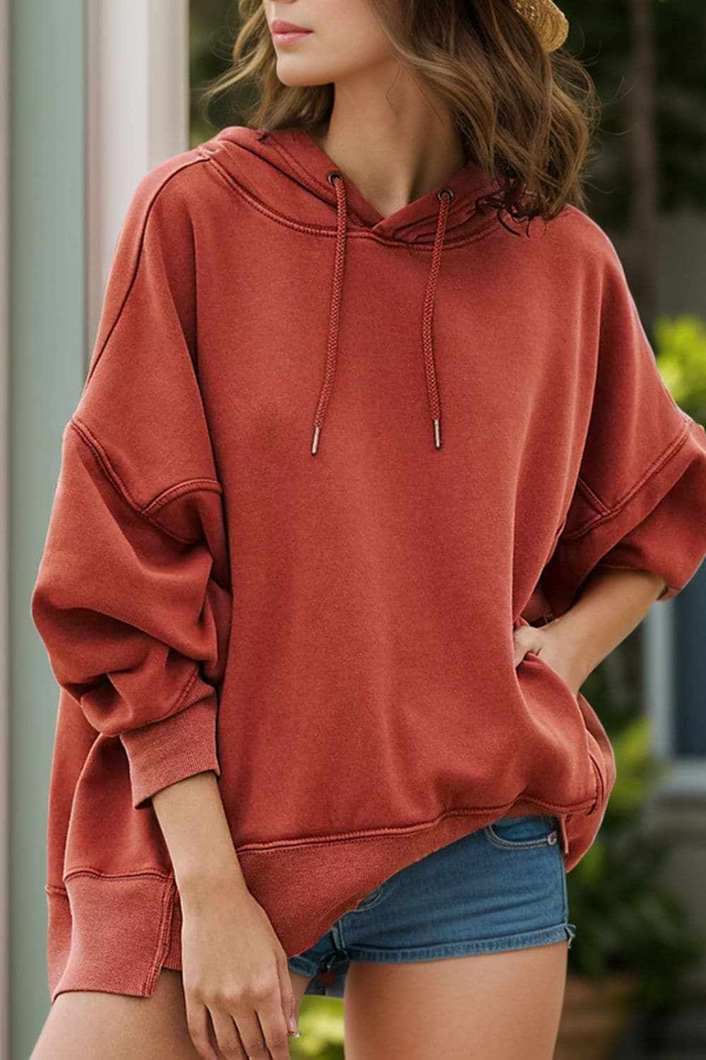 Stylish Casual Dropped Shoulder Hoodie for Women & Men - Perfect for Streetwear, Loungewear & Everyday Comfort