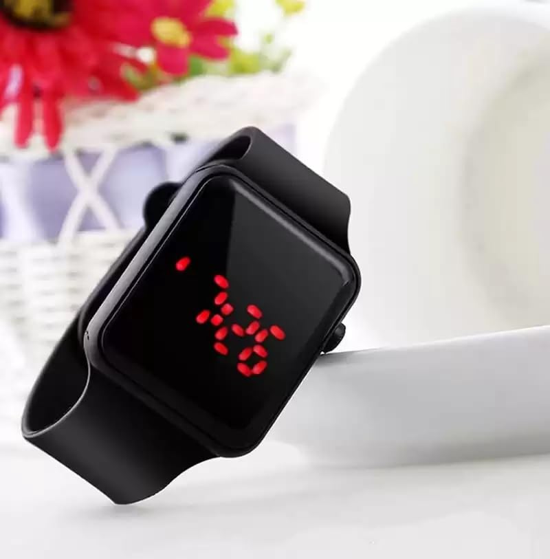 LAKSH Magnetic Strap Analog Watch & Digital Watch for Women & Girls - Waterproof, Fashionable Wristwatch with Interchangeable Rubber Bands (Model SR-665/AT-665) - Perfect for Daily Wear, Office, Sports & Casual Outfits