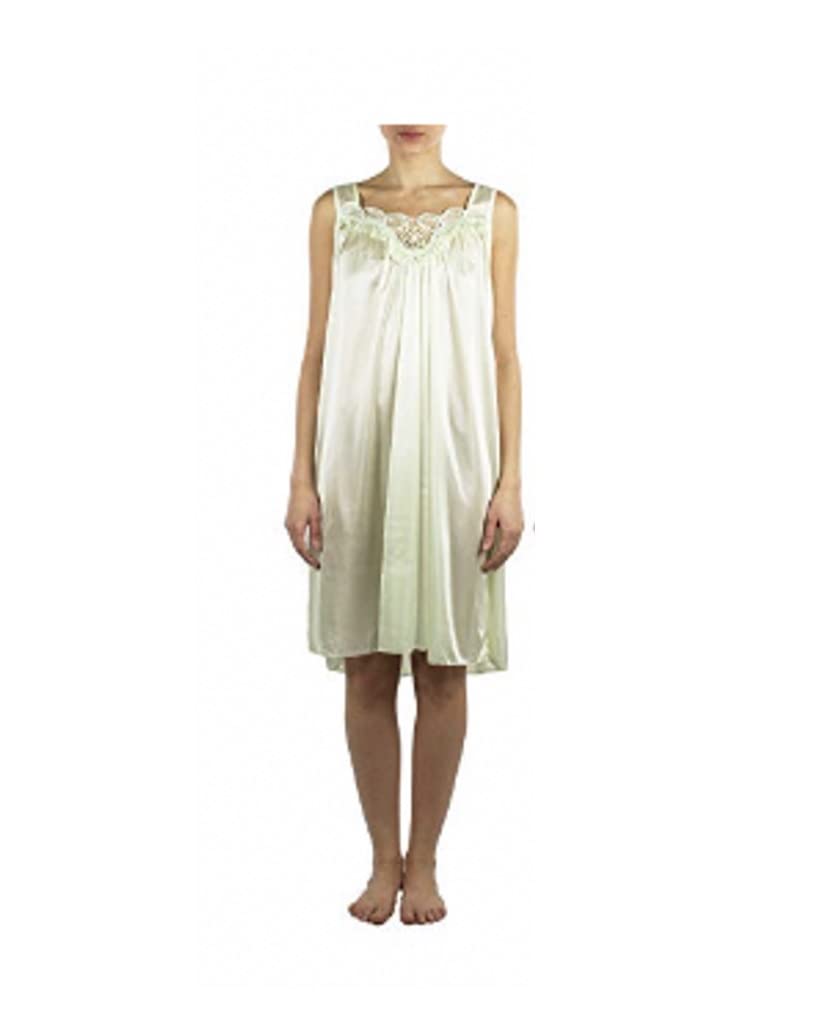 JOTW Silky Lace Accent Sheer Nightgowns for Women - Sizes Medium to 5X Plus Size | Soft Comfortable Sleepwear for Bedtime & Lounge Wear | Romantic Elegant Lingerie for Special Occasions